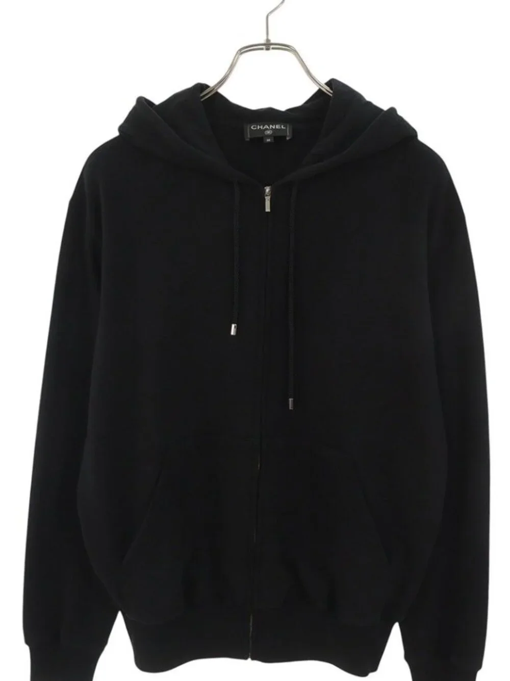 Chanel CC Logo Sequin Graffiti Zip Up Hoodie